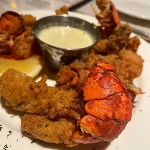 Fried lobster tails