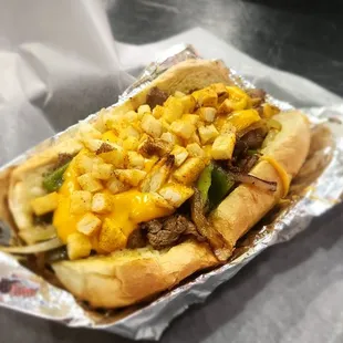EPIC cheesesteak Hoagie