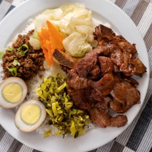 Pork Chop Rice Combo Plate 豬排盒飯