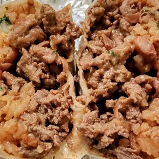 The combo burrito was pretty dang good. The meat was super tender...