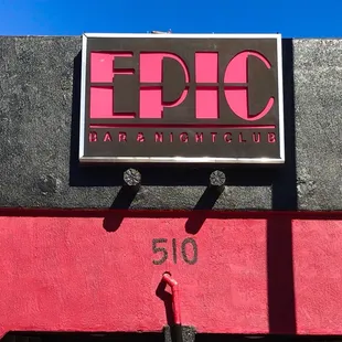 a sign on the side of a building