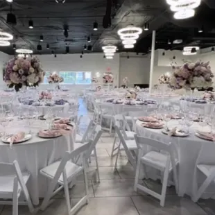Event room prior to the start of the party