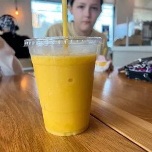 This was my mango mellow smoothie