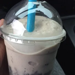 Oreo protein shake.  Delicious!