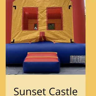 13x13 sunset castle jumper 

https://www.epicpartyrentals.org/product-page/multi-color-standard-jumper