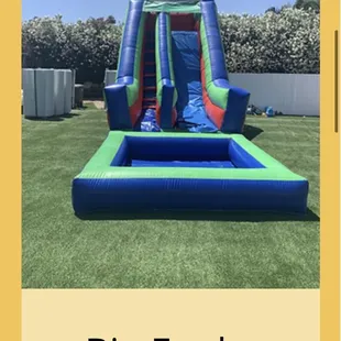 18H x 15W x 26L Big Funky waterslide

https://www.epicpartyrentals.org/product-page/18ft-waterslide