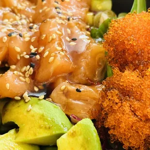 a close up of a plate of food