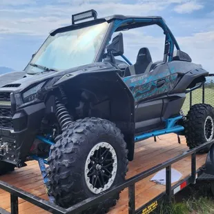 31 inches tires on all machines! These are the safest and most comfortable UTV's for our local mountain terrain.