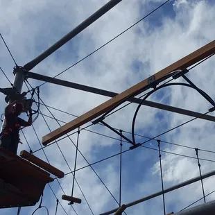 A suspended see-saw!