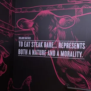 Women's bathroom wall: loved the vibe of this place