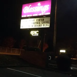 Street sign under "Blessings"