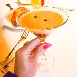 Espresso martini - sans Bailey's and Kaluah