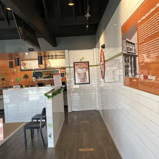 the inside of a restaurant