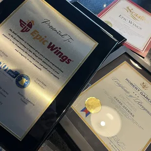 Epic wings award!