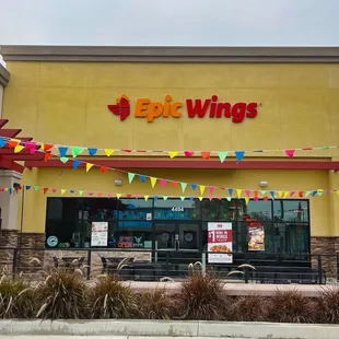 the front of the restaurant