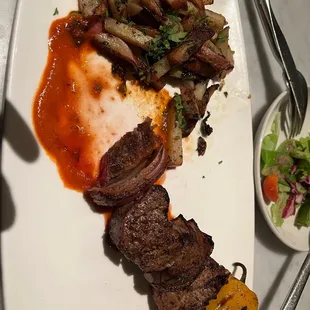 a plate of food on a table