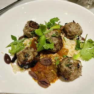 Lamb meatball entree