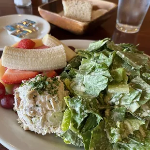 Epicure combo salad. Caesar, fruit and chicken salad. Delish