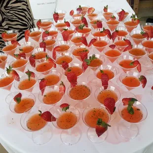 Strawberry Basil martinis