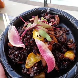 Black rice w duck &amp; kumquats - tao (looked way better than it tasted)