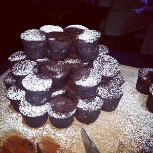 Piles of rich chocolate bouchons from...guess where...