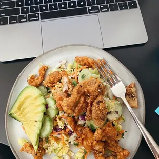 Lunch Break crispy chicken Asian salad
