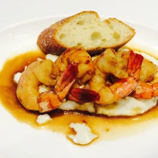 BBQ Shrimp and Cheese Grits