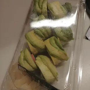 Green dragon roll sushi at the new sushi venue in Epicurean