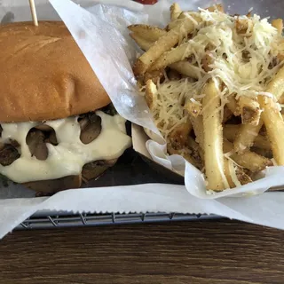 Mushroom & Swiss Veggie Burger