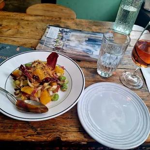 Endive salad and Rosato