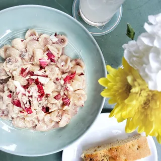 Orecchiette con Radicchio e Pancetta