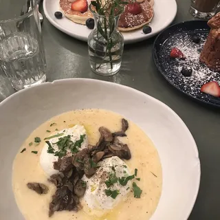 Poached Eggs & Polenta