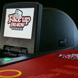 a close up of a slot machine