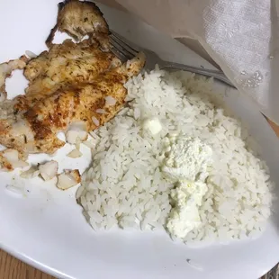 Catfish with rice....