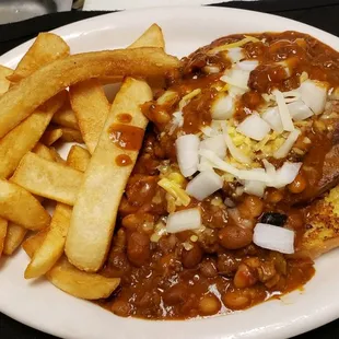 Eppies Chili Burger &amp; Fries!