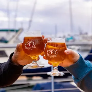 Beers (and boats) with friends