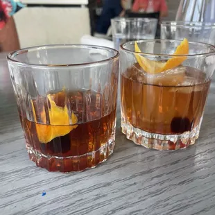 $5 Old Fashioned. We ordered an extra one without ice so it wouldn't get watered down.