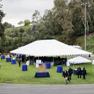 Frame tent for LAPD event