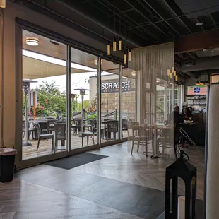 A look from dining room to outside dining area