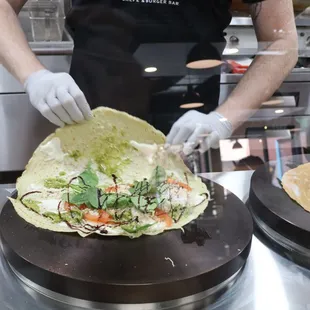 a chef preparing a meal