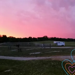 Horse motel campsites. Full utilities available along with spacious pens for your horses.