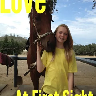 Me and my favorite horse. Best camp ever!!!