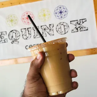 Iced Blossom Latte w/ Oat Milk