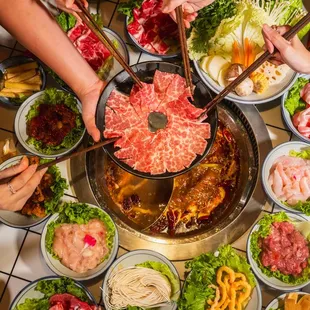 Beef hot pot