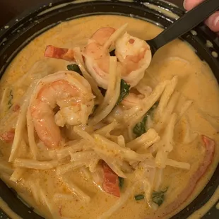 Red Curry with shrimp