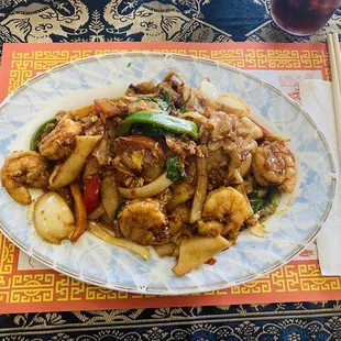 53. Pad See Eaw Shrimp