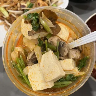 Tom kha soup with tofu