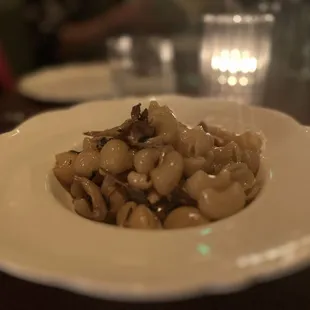 Lumache - Braised Rabbit, Hen of the Woods, Lemon, Oregano