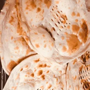Fresh tandoori bread