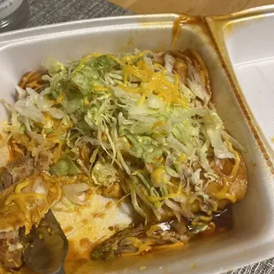 Chicken enchiladas